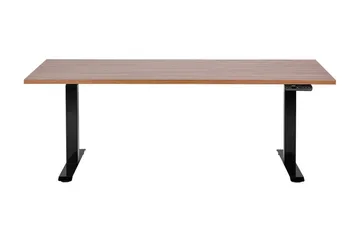 Bina Skrivbord 80x180 cm - Mörkt trä/Svart - Möbler - Hemmakontor - Skrivbord