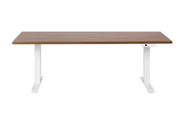 Bina Skrivbord 80x180 cm - Mörkt trä/Vit - Möbler - Hemmakontor - Skrivbord