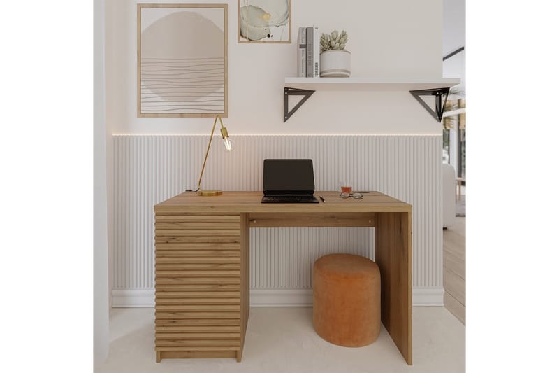 Bisett Skrivbord 140x60 cm - Brun - Möbler - Hemmakontor - Skrivbord