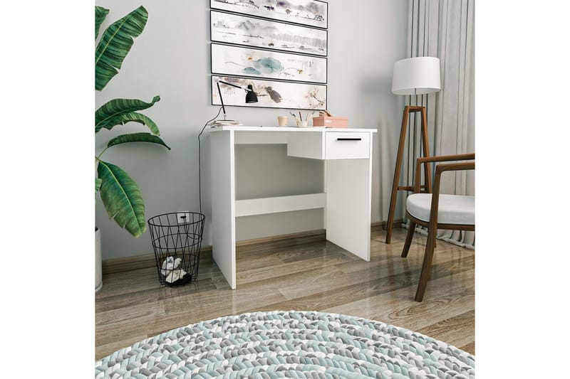 Bralis Skrivbord 45x90 cm - Vit - Möbler - Hemmakontor - Skrivbord