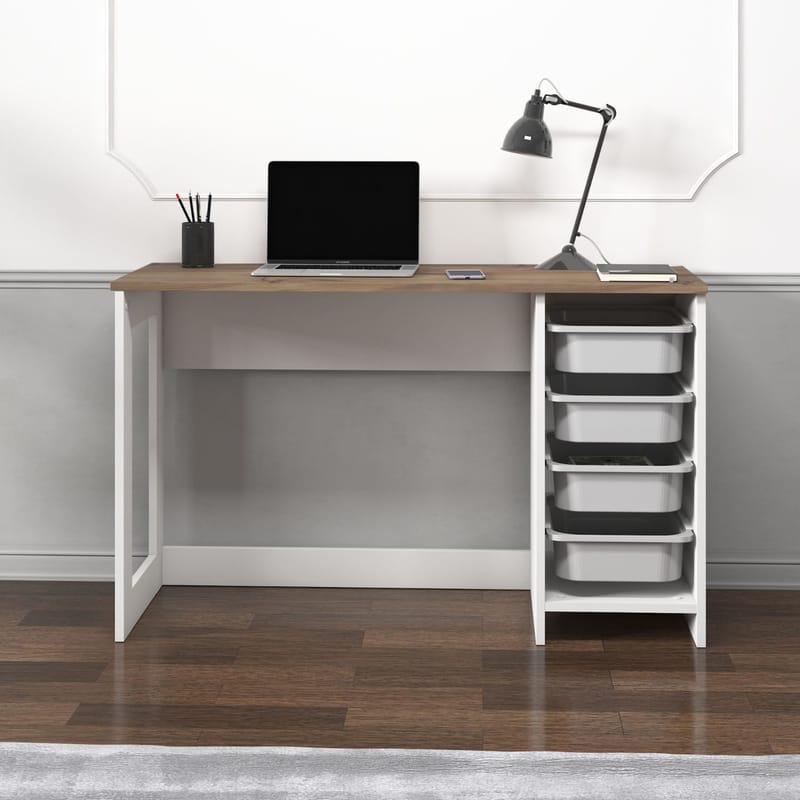 Branik Skrivbord 120x73x45 cm - Antik valnöt - Möbler - Hemmakontor - Skrivbord