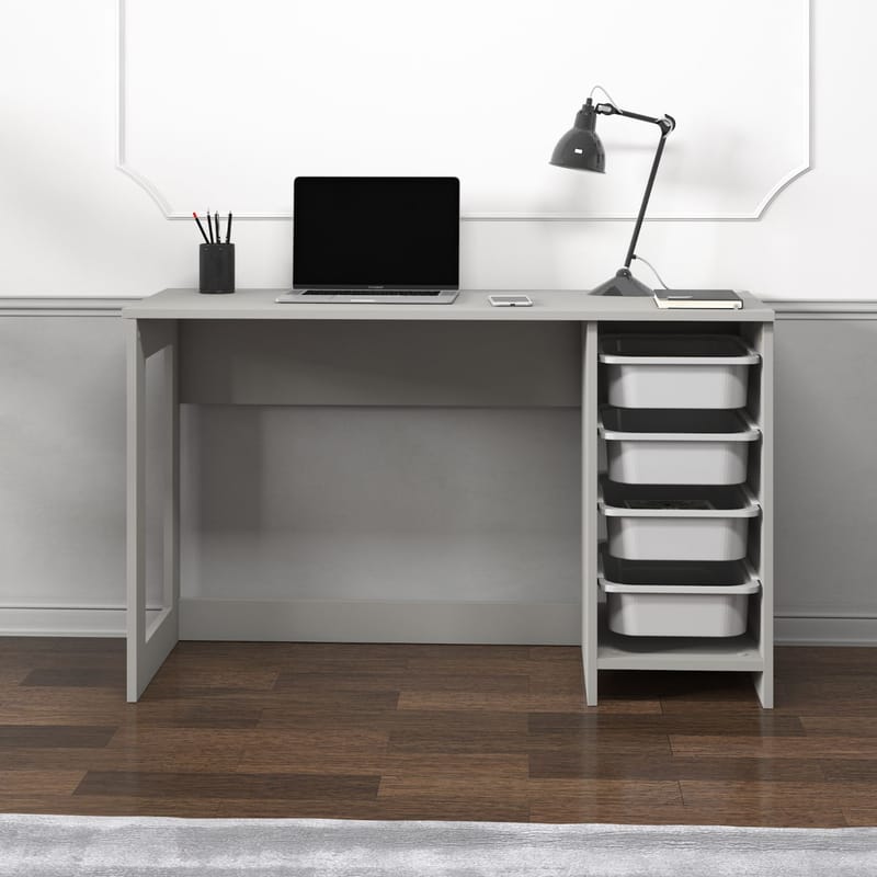 Branik Skrivbord 120x73x45 cm - Grå - Möbler - Hemmakontor - Skrivbord
