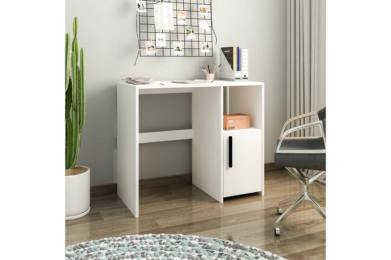 Brenn Skrivbord 45x90 cm - Vit - Möbler - Hemmakontor - Skrivbord