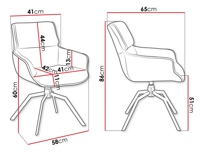 Calrosen Kontorsstol 2-pack - Beige - Möbler - Hemmakontor - Kontorsstol