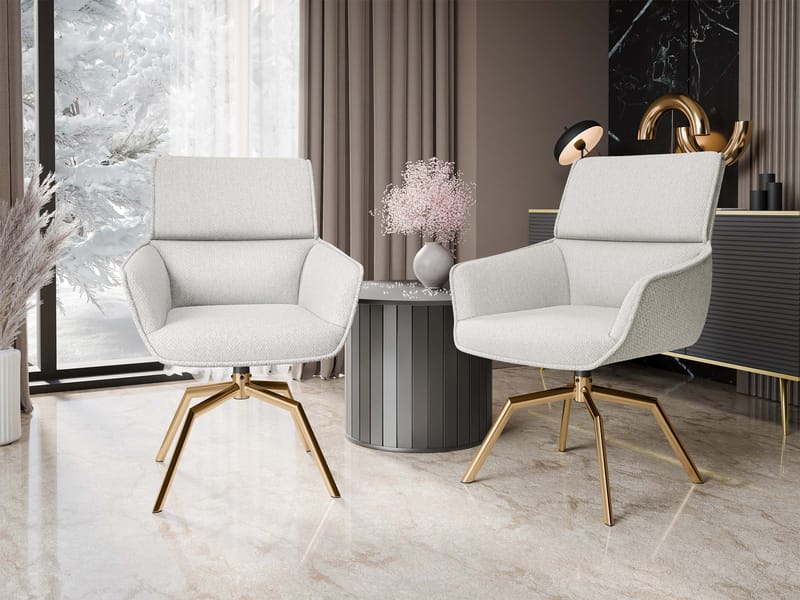 Calrosen Kontorsstol 2-pack - Beige - Möbler - Hemmakontor - Kontorsstol