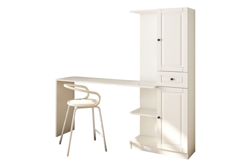 Ceyron Skrivbord 40x155 cm - Matt Vit - Möbler - Hemmakontor - Skrivbord