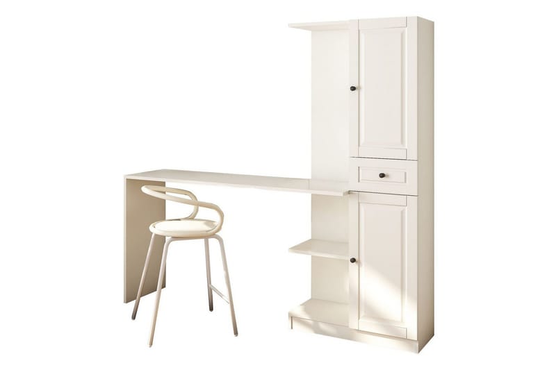 Ceyron Skrivbord 40x155 cm - Matt Vit - Möbler - Hemmakontor - Skrivbord