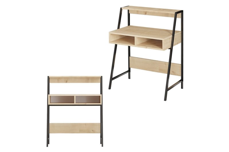 Chass Skrivbord 50x79 cm, Ek/Svart