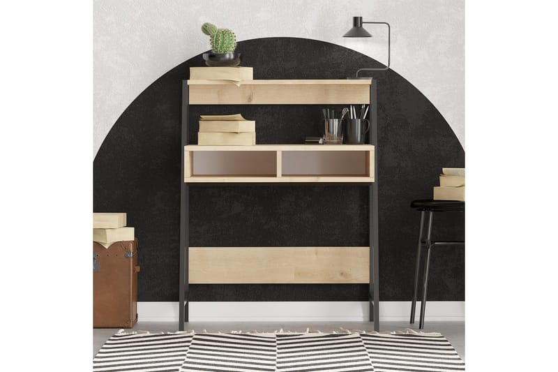 Chass Skrivbord 50x79 cm - Ek/Svart - Möbler - Hemmakontor - Skrivbord