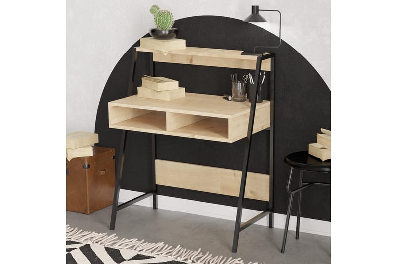 Chass Skrivbord 50x79 cm - Ek/Svart - Möbler - Hemmakontor - Skrivbord