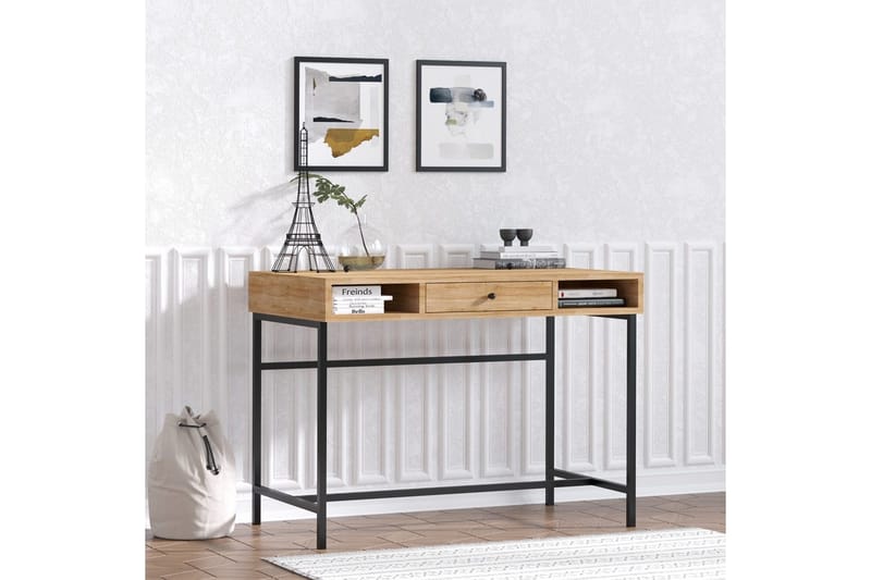 Cladells Skrivbord 60x100 cm - Ek/Svart - Möbler - Hemmakontor - Skrivbord