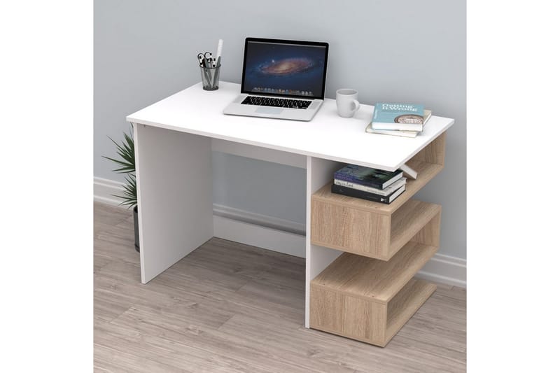 Coren Skrivbord 60x115 cm - Vit - Möbler - Hemmakontor - Skrivbord