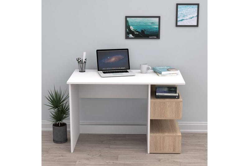 Coren Skrivbord 60x115 cm - Vit - Möbler - Hemmakontor - Skrivbord