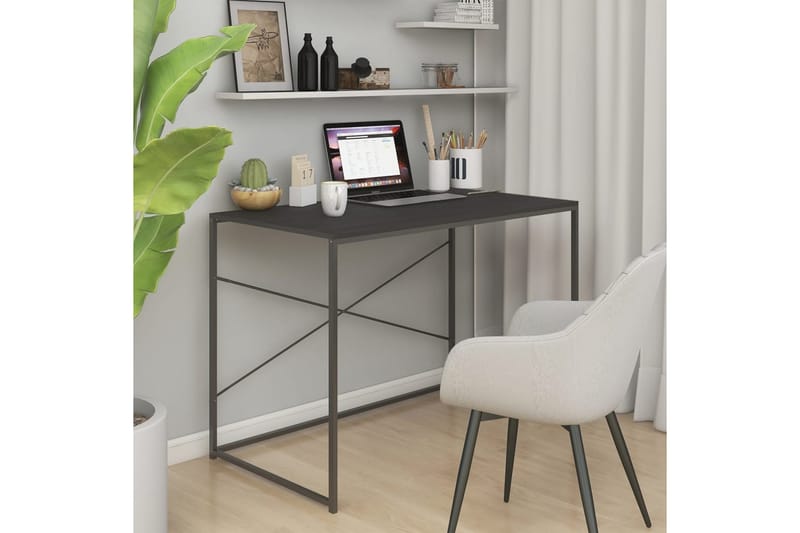 Datorbord svart 110x60x70 cm spånskiva - Svart - Möbler - Hemmakontor - Skrivbord
