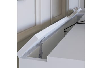 Durusu Skrivbord 55x120 cm med Lådor i Trä med Metallstativ - Vit - Möbler - Hemmakontor - Skrivbord
