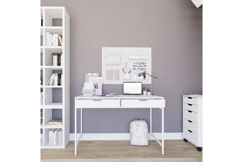 Durusu Skrivbord 55x120 cm - Vit - Möbler - Hemmakontor - Skrivbord