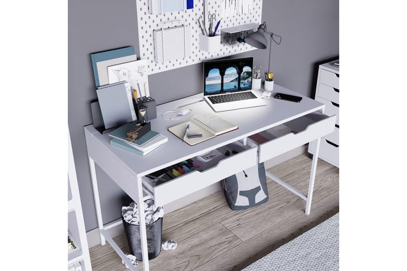 Durusu Skrivbord 55x120 cm - Vit - Möbler - Hemmakontor - Skrivbord