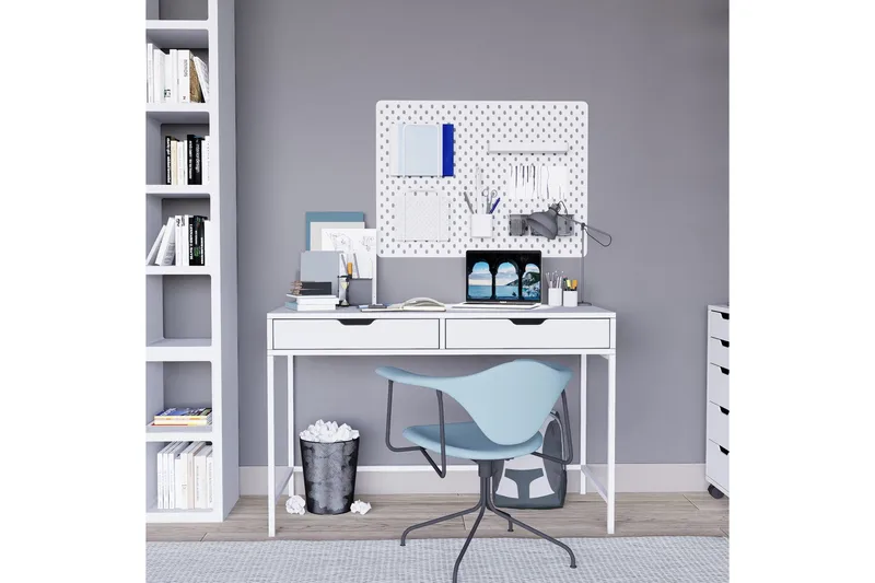 Durusu Skrivbord 55x120 cm - Vit - Möbler - Hemmakontor - Skrivbord