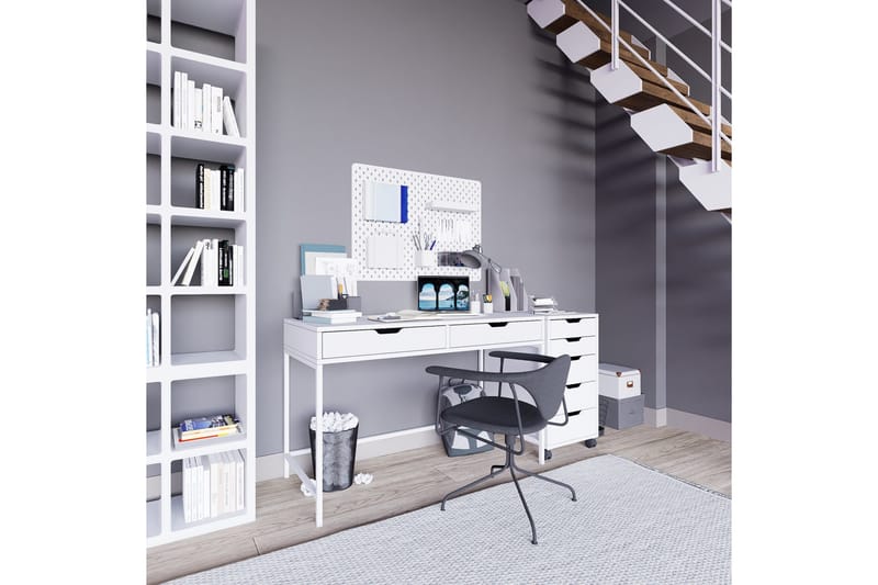Durusu Skrivbord 55x120 cm - Vit - Möbler - Hemmakontor - Skrivbord