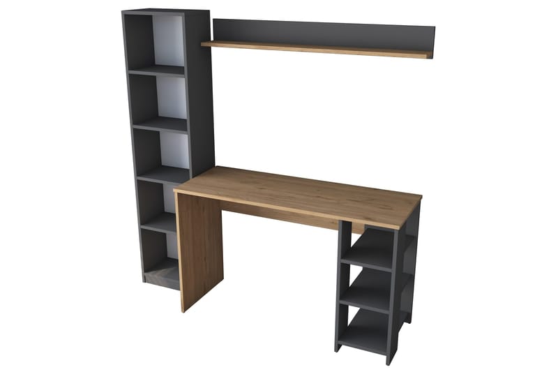 Eireann Skrivbord 45x160 cm - Valnöt/Antracit - Möbler - Hemmakontor - Skrivbord