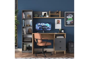 Eireann Skrivbord 50x120 cm - Valnöt/Antracit - Möbler - Hemmakontor - Skrivbord