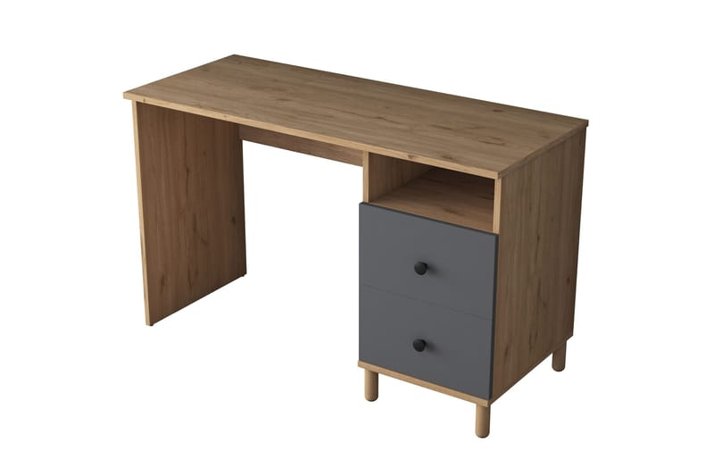 Eireann Skrivbord 50x120 cm - Valnöt/Antracit - Möbler - Hemmakontor - Skrivbord