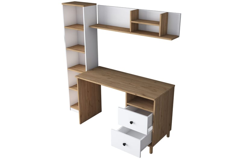 Eireann Skrivbord 50x120 cm - Valnöt/Vit - Möbler - Hemmakontor - Skrivbord