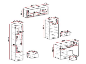 Elvaren Möbelset för Kontor - Möbler - Hemmakontor - Möbelset för kontor