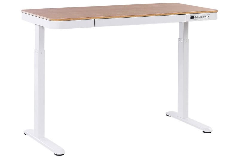 Farhan Skrivbord 60x120 cm - Vit/Ljust trä - Möbler - Hemmakontor - Skrivbord