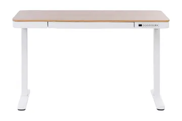 Farhan Skrivbord 60x120 cm - Vit/Ljust trä - Möbler - Hemmakontor - Skrivbord