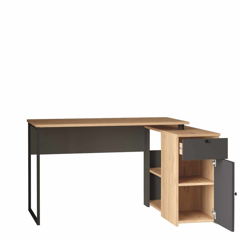 Fenvik Skrivbord 129,8x70x90 cm - Naturlig och antracit - Möbler - Hemmakontor - Skrivbord