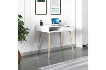 Gerard Skrivbord 60x90 cm - Vit/Natur - Möbler - Hemmakontor - Skrivbord