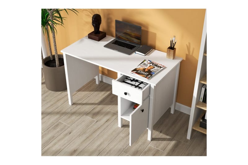 Grado Skrivbord 60x120 cm - Natur/Vit - Möbler - Hemmakontor - Skrivbord