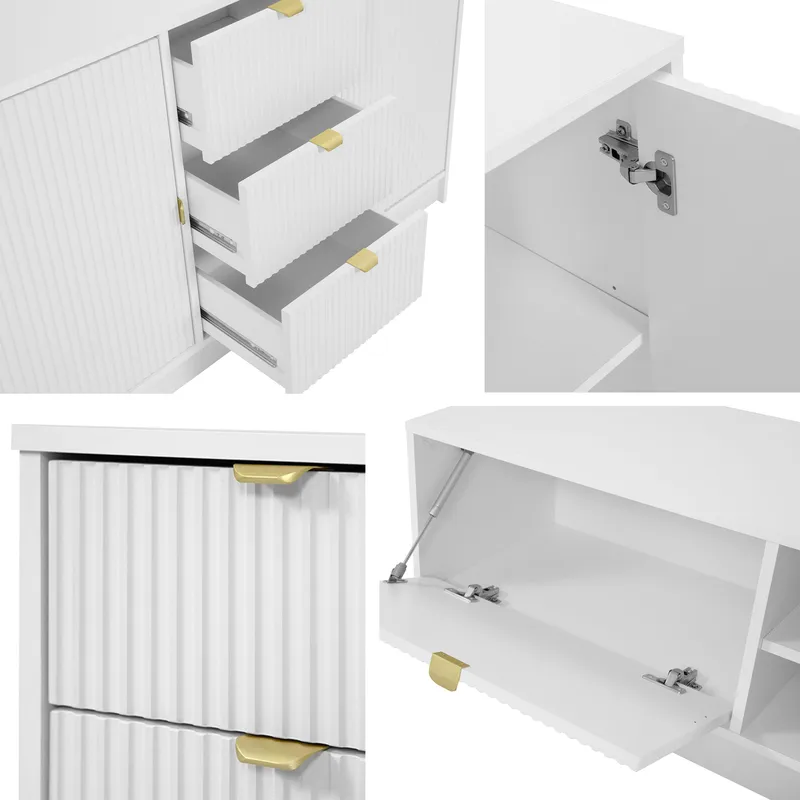 Gudelia Skrivbord 158 cm - beige - Möbler - Hemmakontor - Skrivbord