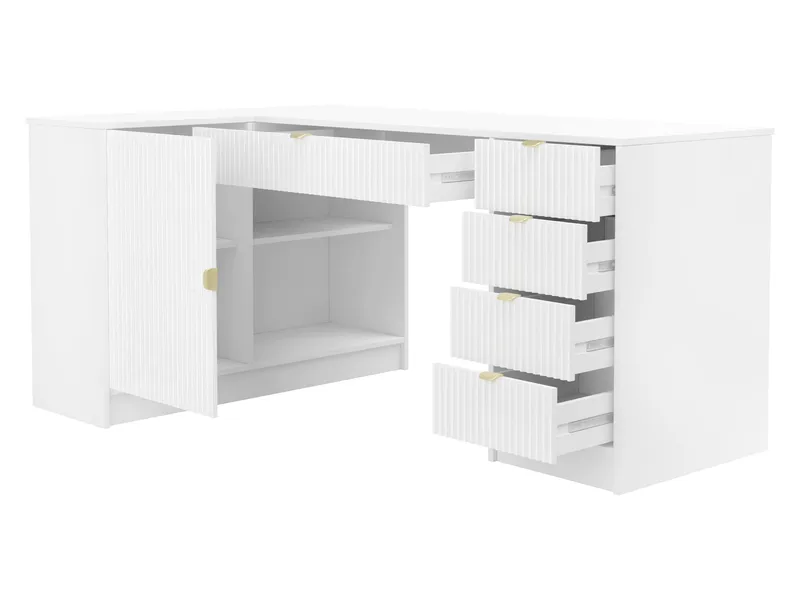 Gudelia Skrivbord 158 cm - beige - Möbler - Hemmakontor - Skrivbord