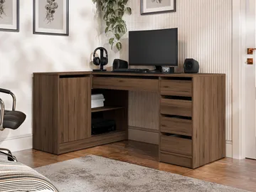 Harland Skrivbord 158 cm - brun - Möbler - Hemmakontor - Skrivbord