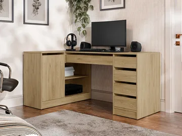 Harland Skrivbord 158 cm - brun - Möbler - Hemmakontor - Skrivbord