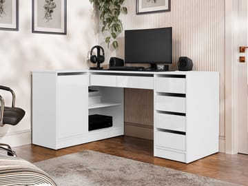 Harland Skrivbord 158 cm - vit - Möbler - Hemmakontor - Skrivbord