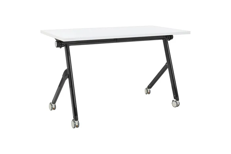 Hopfällbart skrivbord Bendi Vit/Svart, 120x60x75 cm, Vit/Svart, 120x60x75 cm