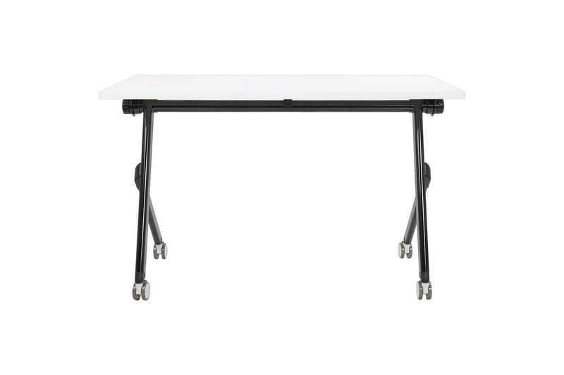 Hopfällbart skrivbord Bendi Vit/Svart, 120x60x75 cm - Vit/Svart, 120x60x75 cm - Möbler - Hemmakontor - Skrivbord