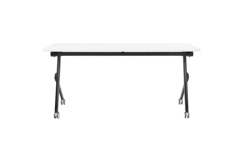 Hopfällbart skrivbord Bendi Vit/Svart, 160x60x75 cm - Vit/Svart, 160x60x75 cm - Möbler - Hemmakontor - Skrivbord