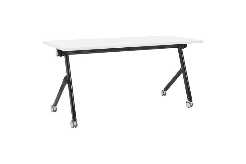 Hopfällbart skrivbord Bendi Vit/Svart, 160x60x75 cm, Vit/Svart, 160x60x75 cm