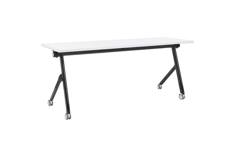 Hopfällbart skrivbord Bendi Vit/Svart, 180x60x75 cm, Vit/Svart, 180x60x75 cm