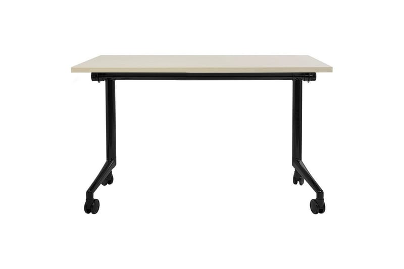 Hopfällbart skrivbord Cavi Ljus trä/svart, 120x60x75 cm - Ljus trä/svart, 120x60x75 cm - Möbler - Hemmakontor - Skrivbord