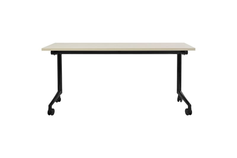 Hopfällbart skrivbord Cavi Ljus trä/svart, 160x60x75 cm - Ljus trä/svart, 160x60x75 cm - Möbler - Hemmakontor - Skrivbord