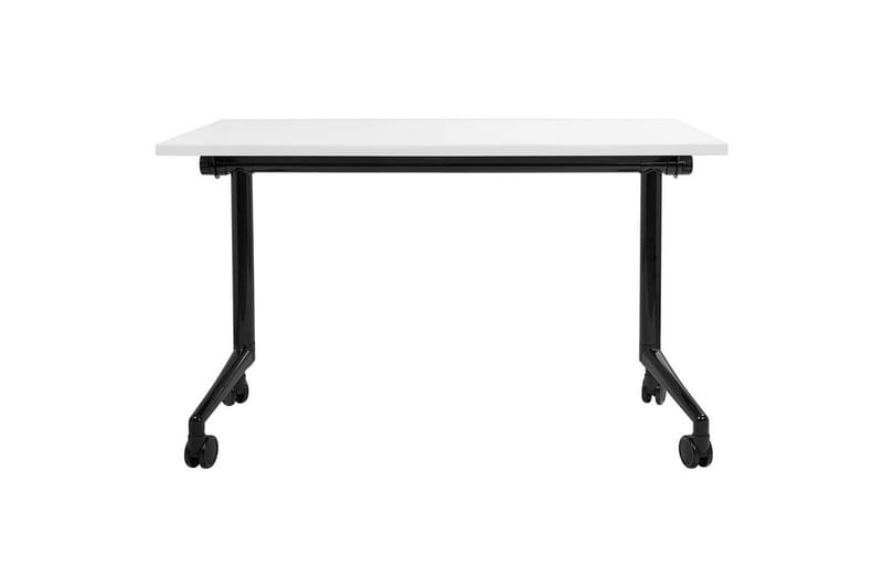 Hopfällbart skrivbord Cavi Vit/Svart, 120x60x75 cm - Vit/Svart, 120x60x75 cm - Möbler - Hemmakontor - Skrivbord