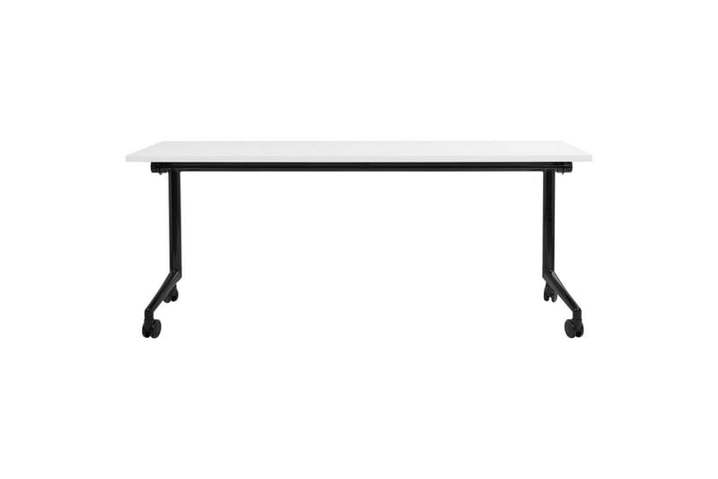 Hopfällbart skrivbord Cavi Vit/Svart, 180x60x75 cm - Vit/Svart, 180x60x75 cm - Möbler - Hemmakontor - Skrivbord