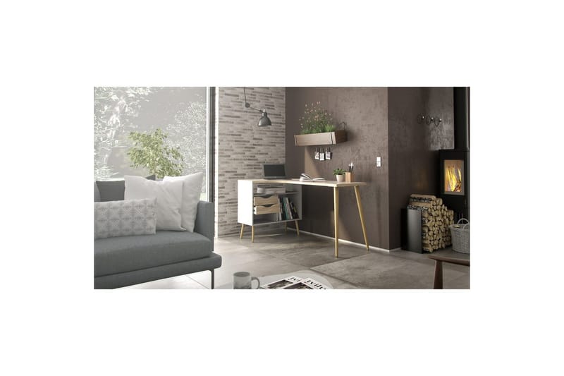 Hostafranc Skrivbord 81x145,1 cm - Natur - Möbler - Hemmakontor - Skrivbord