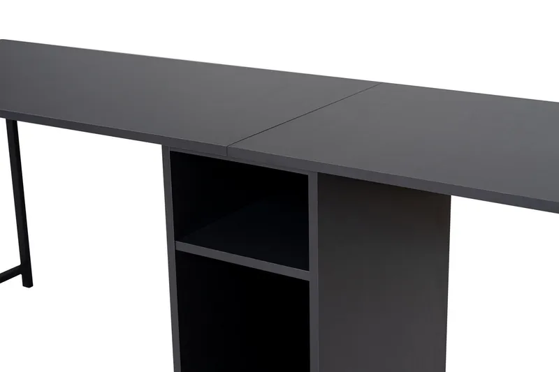 Hu Skrivbord 60x240 cm - Antracit/Svart - Möbler - Hemmakontor - Skrivbord