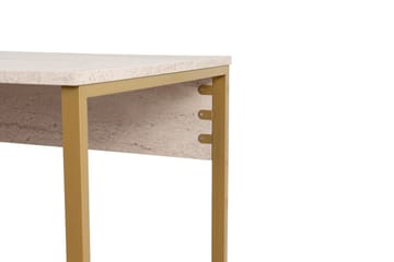 Hu Skrivbord 60x240 cm - Beige/Guld - Möbler - Hemmakontor - Skrivbord